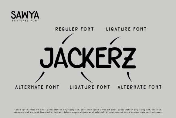 Sawya Font PNG with transparent background - Preview 1
