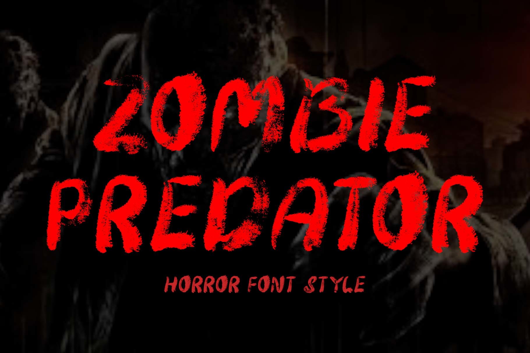 Zombie Predator Font by yogaletter6 · Creative Fabrica