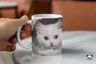 3D Cat Sublimation Mug Wrap Bundle Graphic by Pandastic · Creative Fabrica