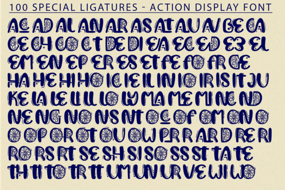 Action Display Font - Preview 6