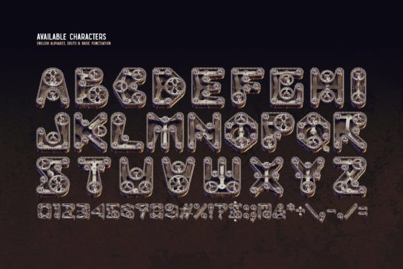 Bike Mech Font - Preview 4