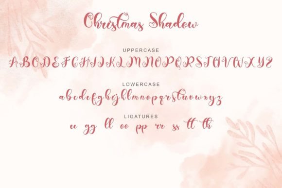 Christmas Shadow Font - Preview 4