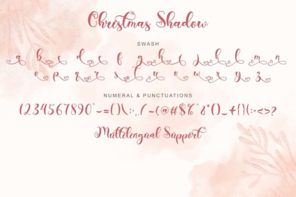 Christmas Shadow Font - Preview 5