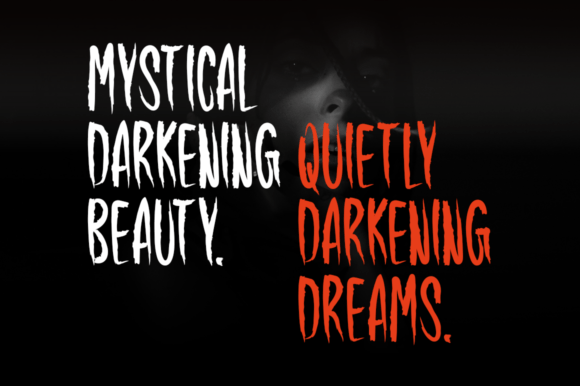 Darkening Font - Preview 1