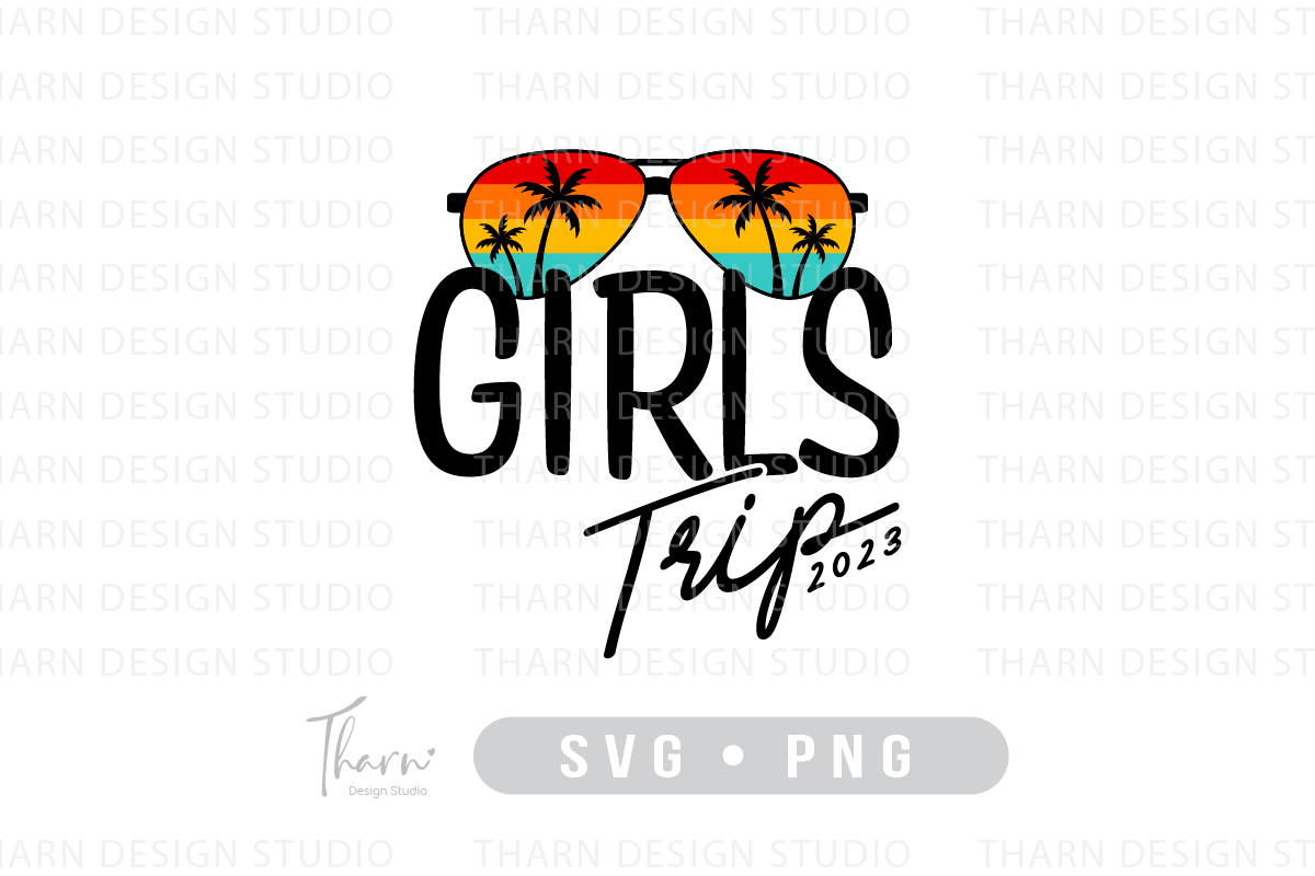 Girls Trip Svg Summer Sublimation Graphic by DSIGNS · Creative Fabrica