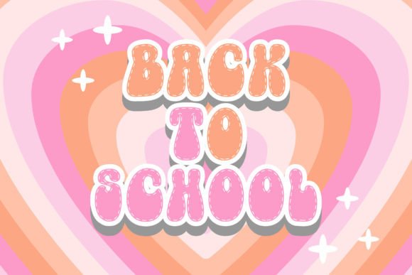 Groovy Stitch Font - Preview 3