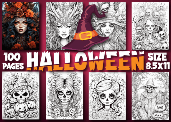 Halloween Coloring Pages for Adults