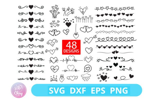 Heart Doodle SVG, Cricut, Hand Drawn