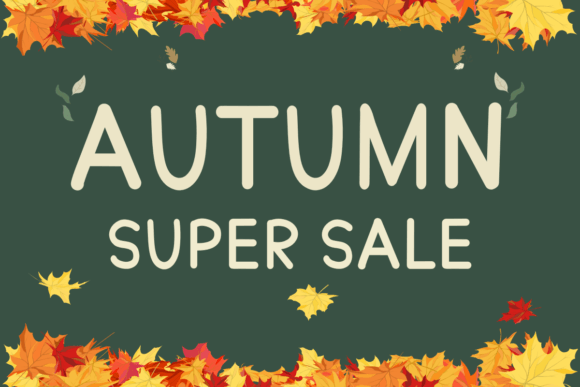 Love Autumn Font PNG with transparent background - Preview 1