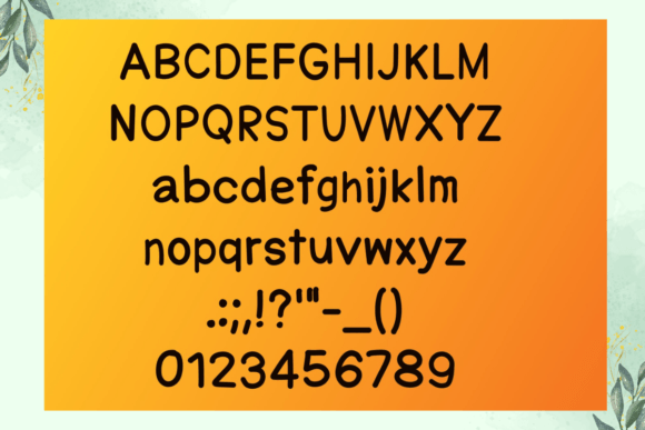 Love Autumn Font PNG with transparent background - Preview 3