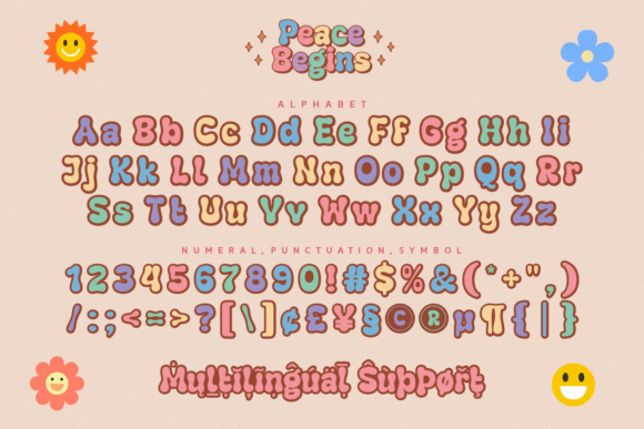 Peace Begins Font PNG with transparent background - Preview 6