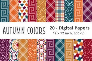 Printable Autumn Digital Paper Graphic by Lemon Paper Lab · Creative ...