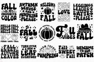 Retro Fall SVG Bundle Graphic by CraftlabSVG · Creative Fabrica