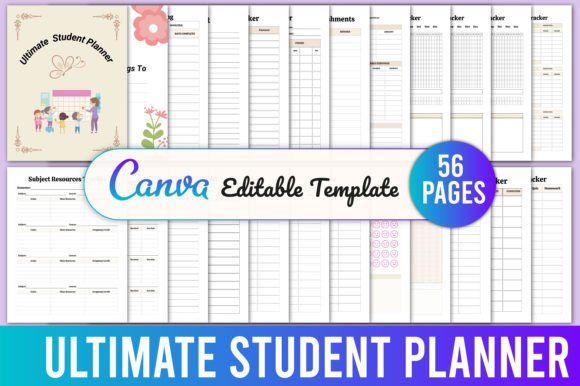 Ultimate Student Planner Canva - Digital