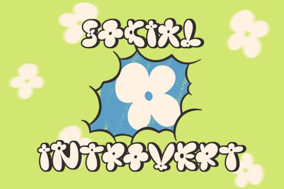 Burst Flower Font - Preview 3
