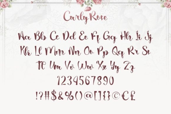 Curly Rose Font - Preview 3