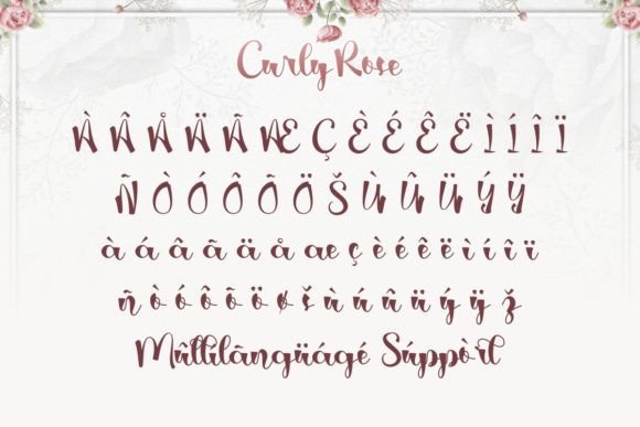 Curly Rose Font - Preview 5