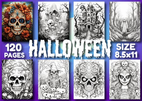 Halloween Coloring Pages for Adults
