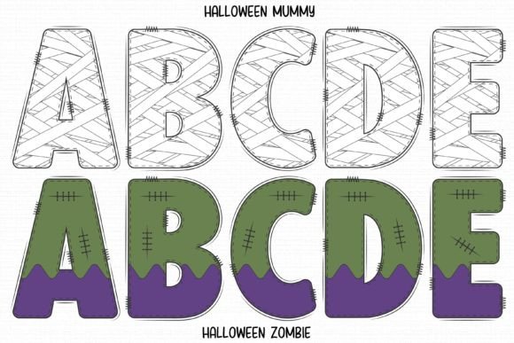 Halloween Mummy Font font preview - 2