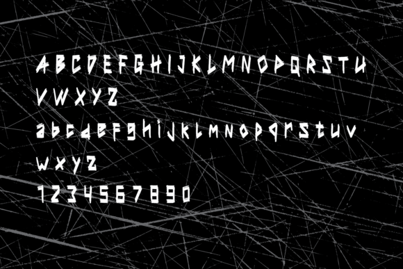 Metal Brush Font PNG with transparent background - Preview 4