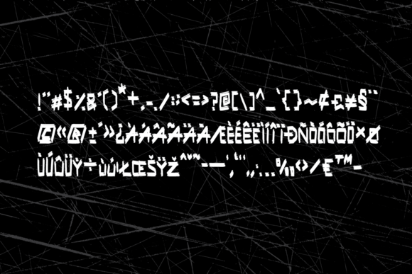 Metal Brush Font PNG with transparent background - Preview 5
