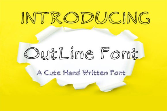Outline Font by ShinCraftShop preview