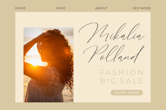 Pricillia Kalista Font font preview - 1