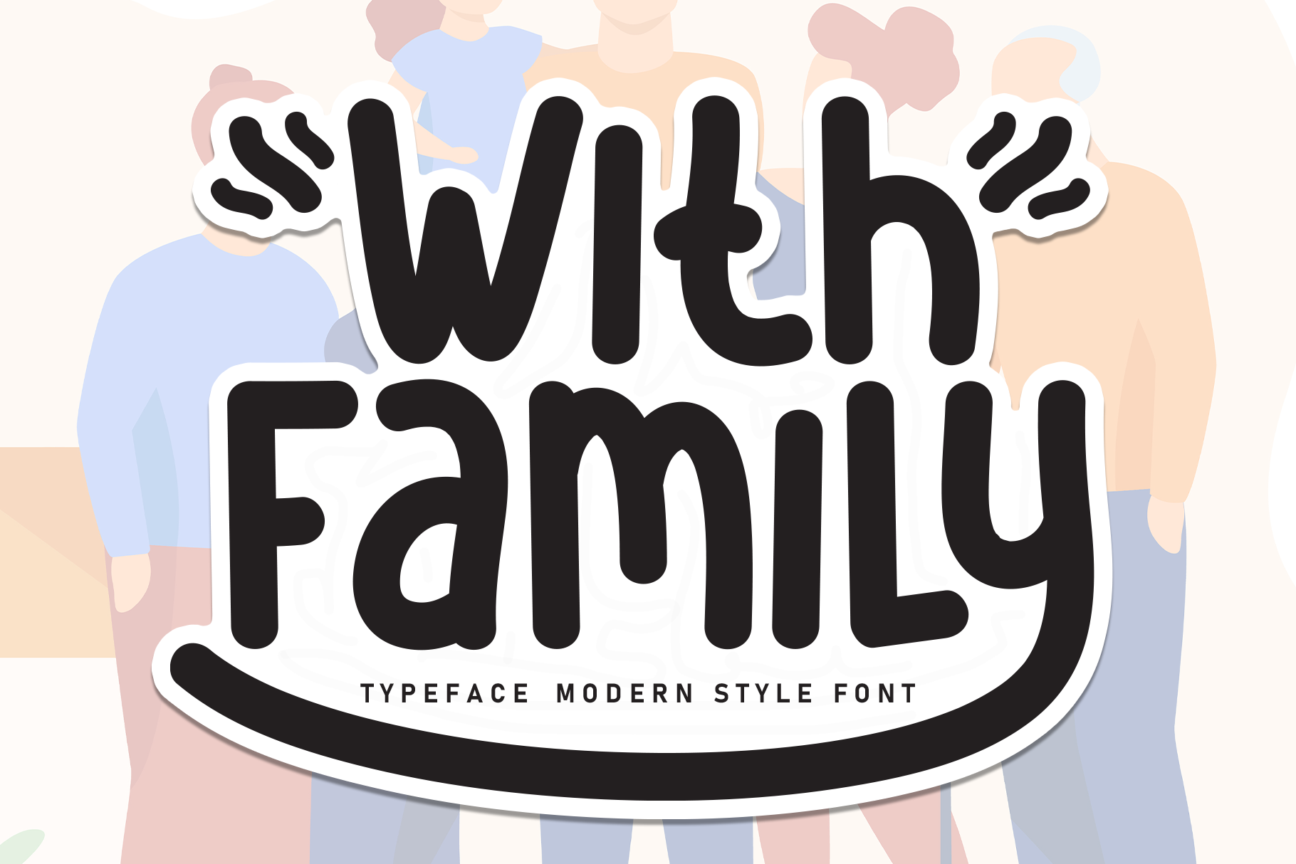 With Family Font by william jhordy · Creative Fabrica
