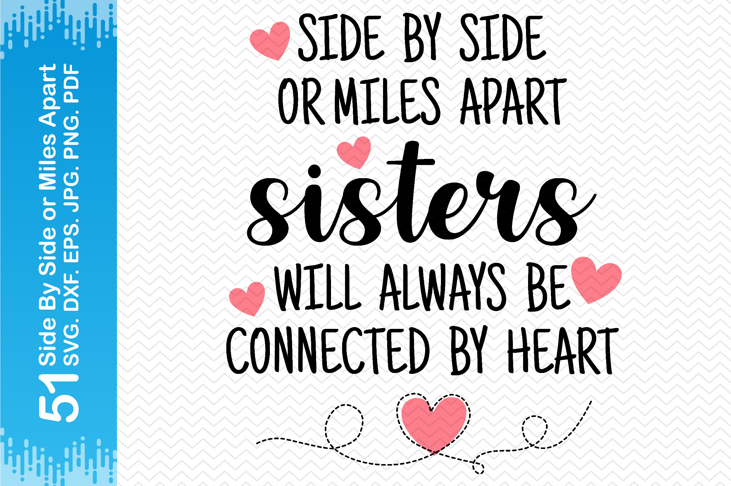 51 Side by Side or Miles Apart Clipart Graphic by BlueFlex · Creative ...