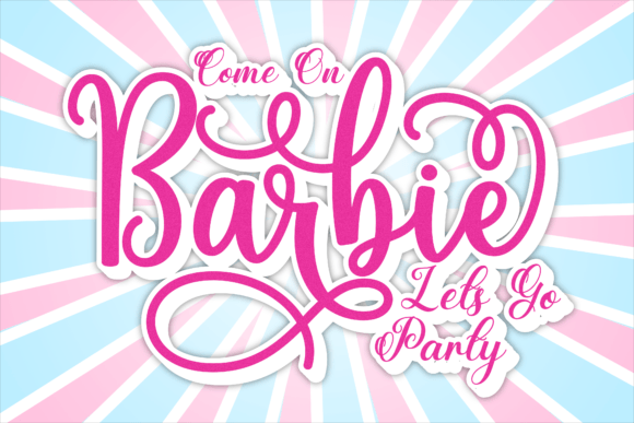 Barbie and Friends Font - Preview 1