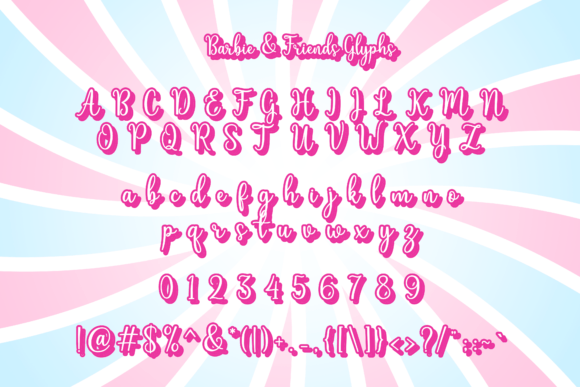 Barbie and Friends Font - Preview 4