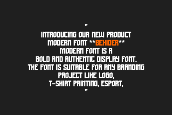 Bexider Font - Preview 1