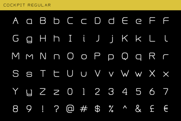 Cockpit Font - Preview 1