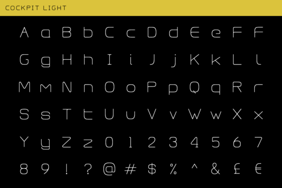 Cockpit Font - Preview 2