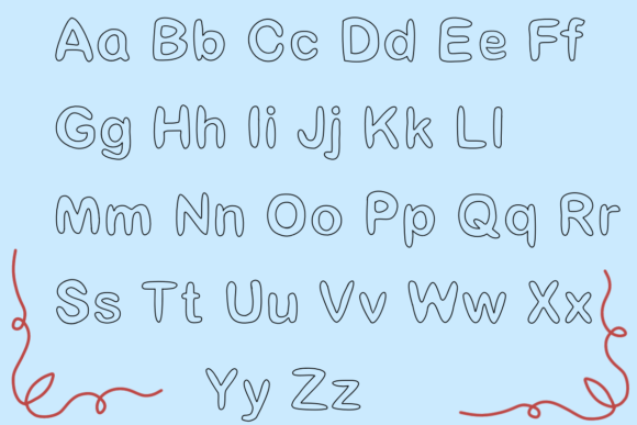 Cycle Transparent Font - Preview 1