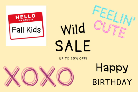 Fall Kids Font - Preview 1