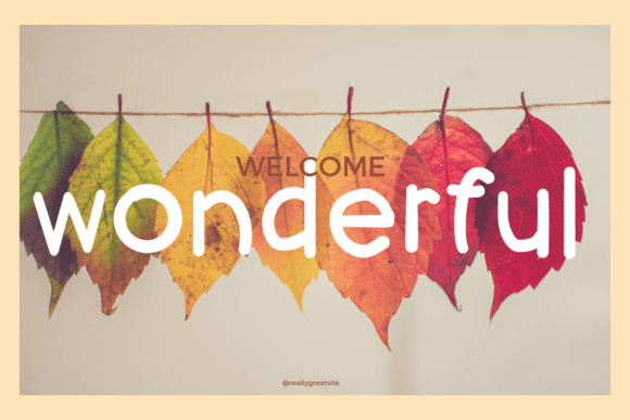 Fall Kids Font - Preview 3