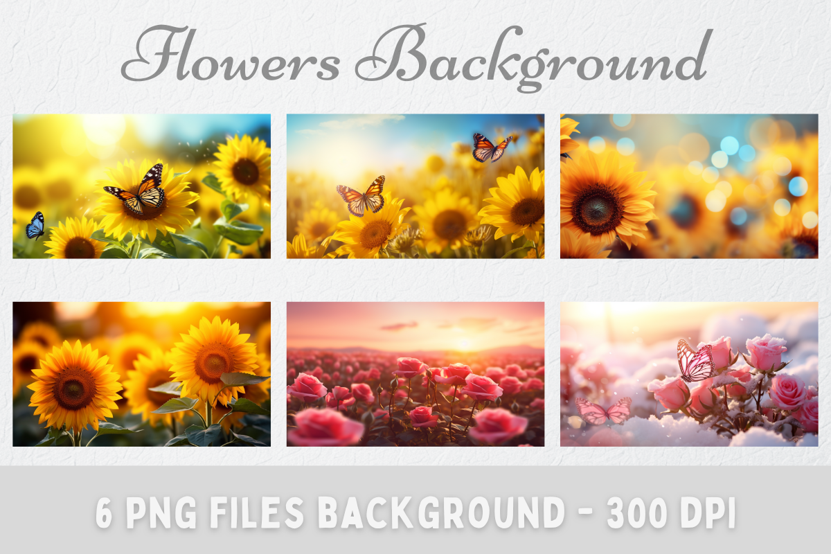 Flowers Bundle Background Graphic by jaiprakan.a · Creative Fabrica