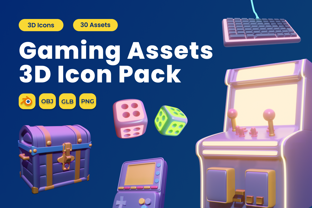 Gaming Asset 3D Icon Pack Vol 1 Graphic by twinletter · Creative Fabrica