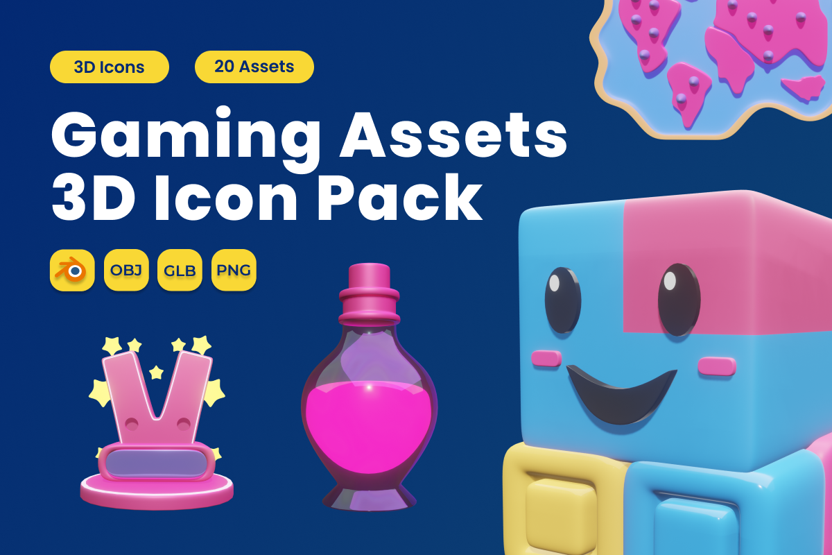 Gaming Asset 3D Icon Pack Vol 2 Graphic by twinletter · Creative Fabrica