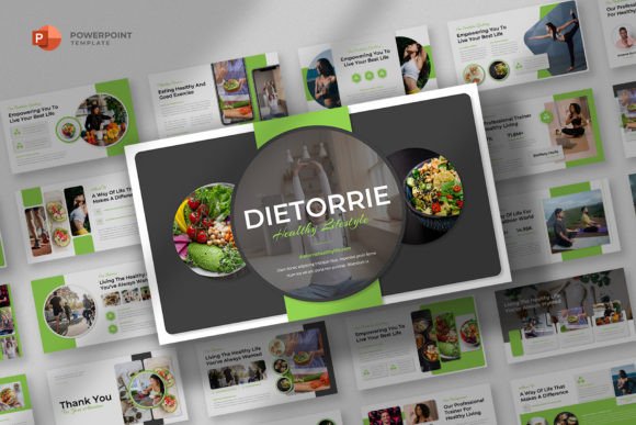 Preview of Health Lifestyle Powerpoint Template sports presentation template