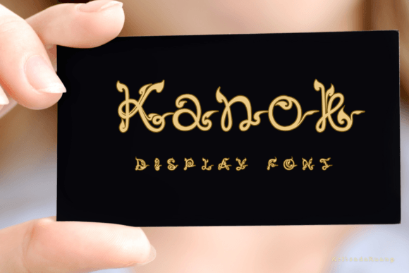 Kanok Font PNG with transparent background - Preview 4