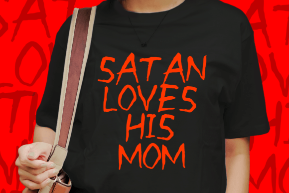 Nasty Graffiti Font PNG with transparent background - Preview 1