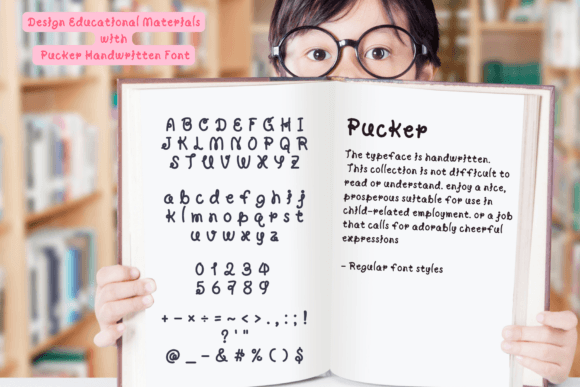 Pucker Font PNG with transparent background - Preview 2