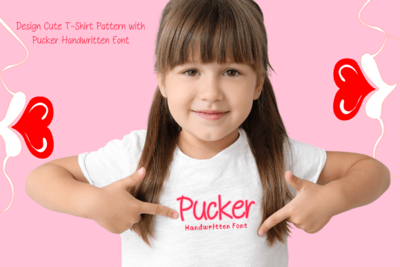 Pucker Font PNG with transparent background - Preview 3
