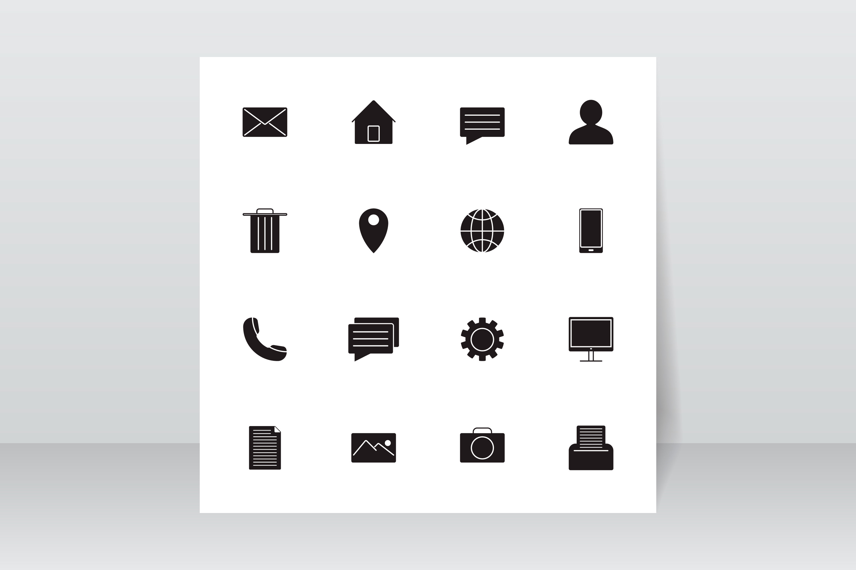 Web Icon and Contact Information Icon Graphic by CLton Studio Graphic ...