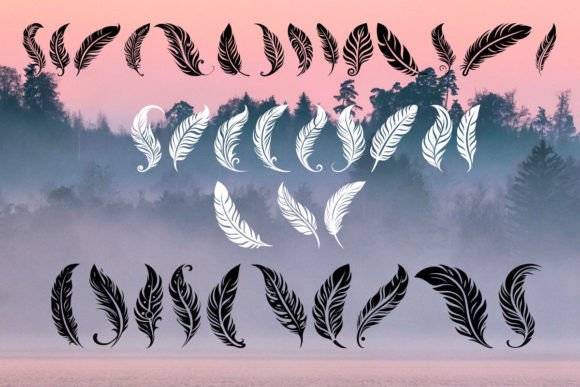 Fluttering Feathers Font - Preview 1