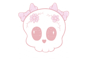 Pink Halloween Skull PNG Artwork Graphic by wanniedigiart · Creative ...