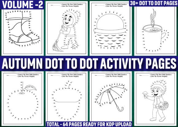 30+ Autumn Dot to Dot Activity Pages