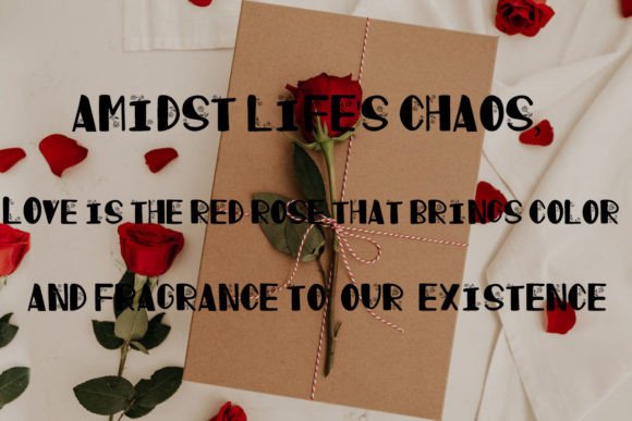 Bountiful Bliss Rose Font PNG with transparent background - Preview 2